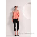 Peach Colour Founce-top voor dames